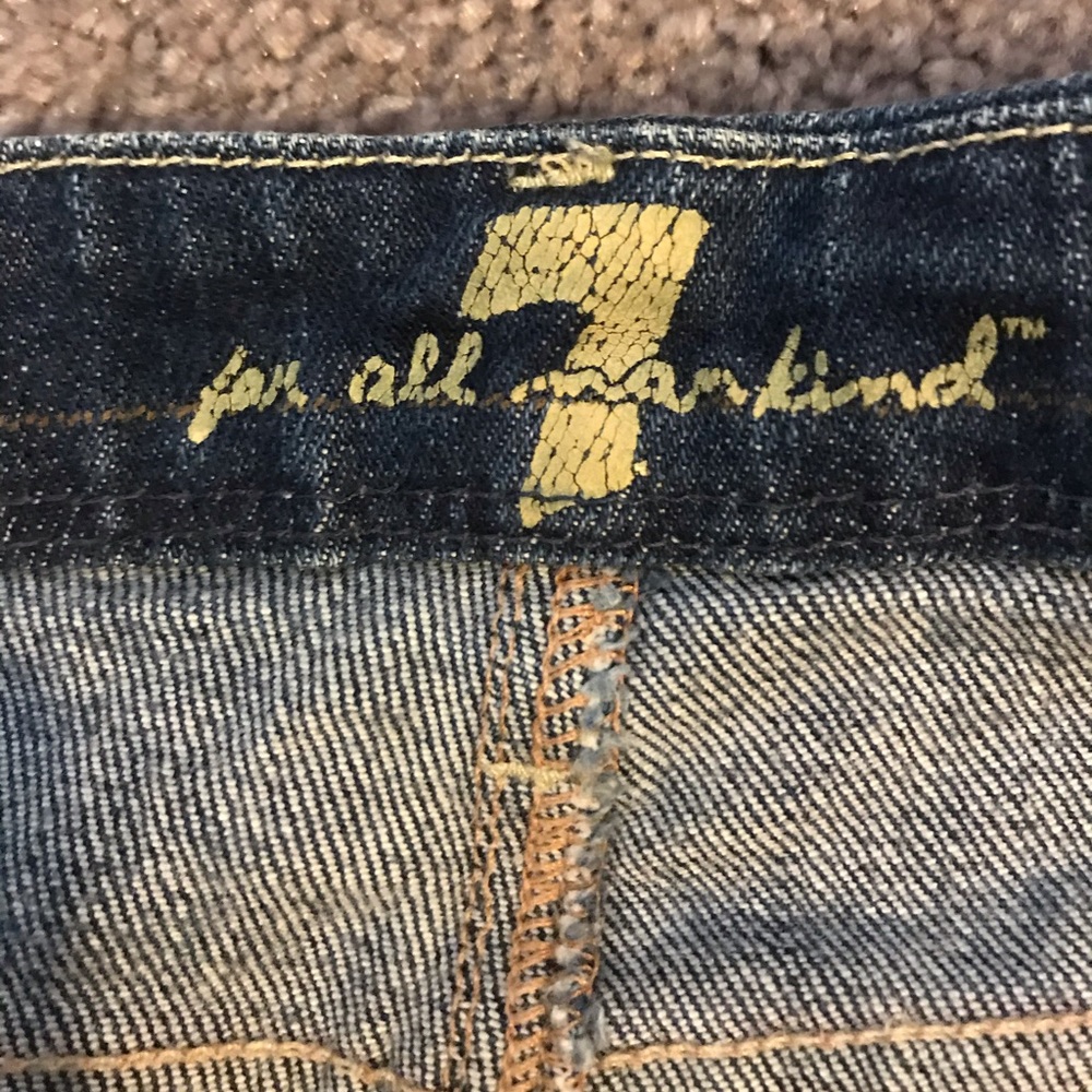 7 For All Mankind | Denim Mini Skirt - Picture 2 of 4